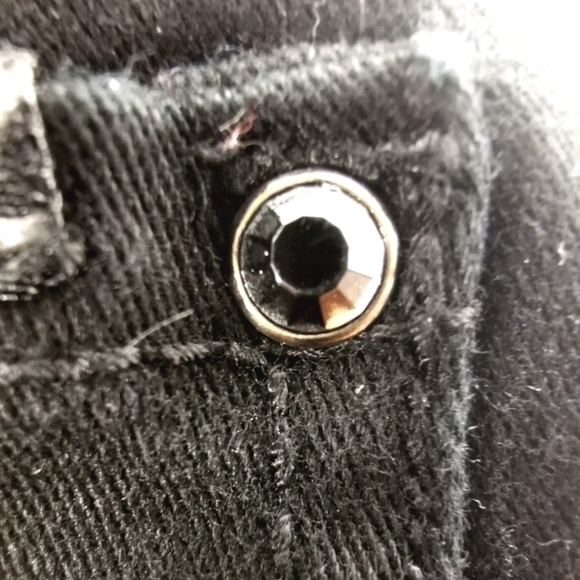 Seven7 Women's 6 Black Skinny Bling Jeans Cotton - Picture 10 of 14